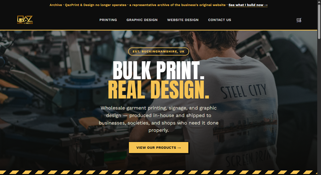 QazPrint & Design archived website